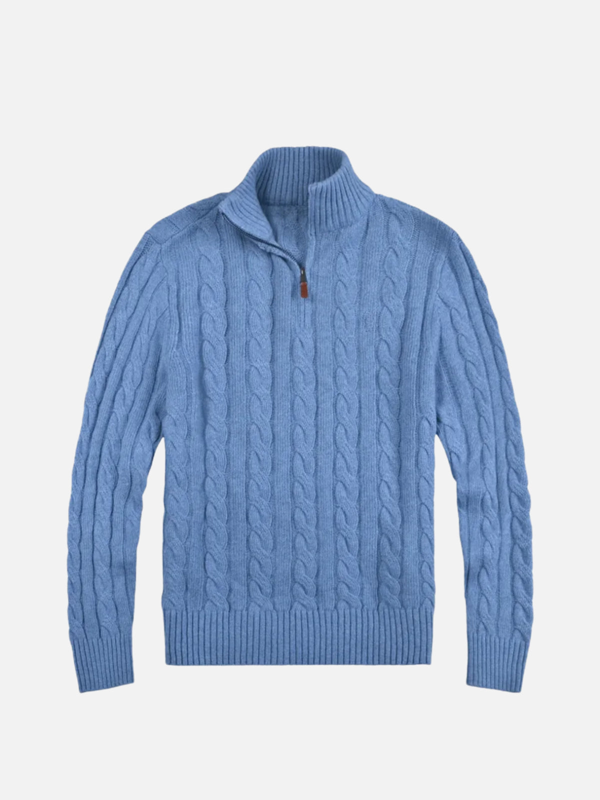 KNITTED HALF-ZIP SWEATER
