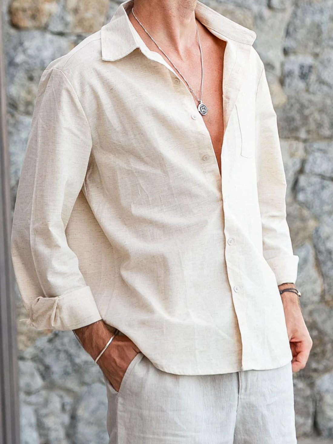 BREATHABLE LINEN SHIRT