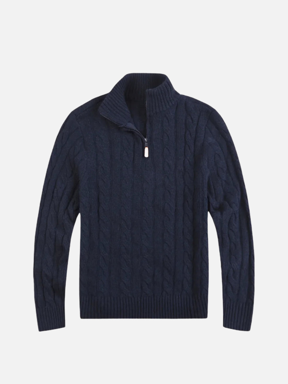 KNITTED HALF-ZIP SWEATER