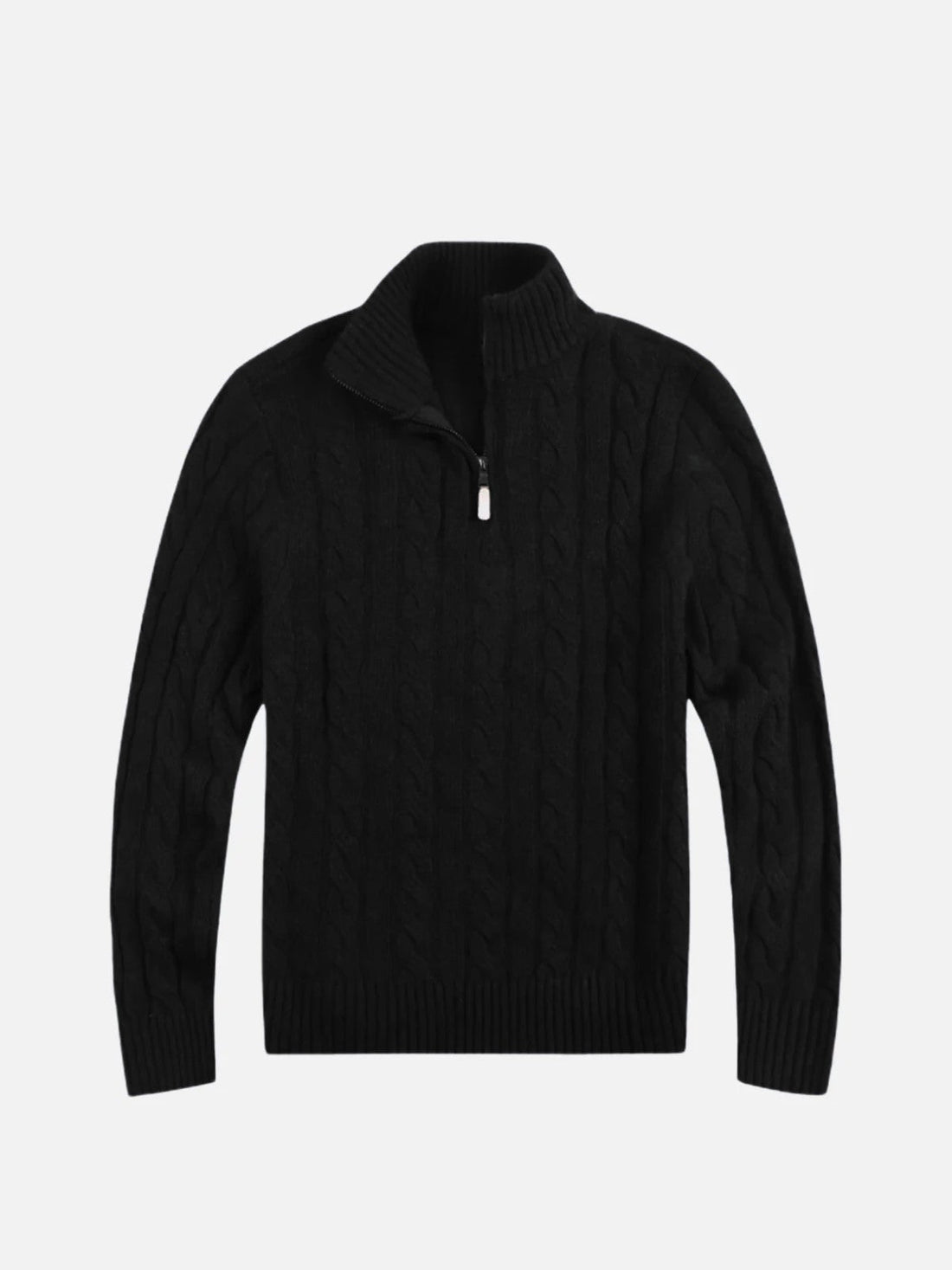 KNITTED HALF-ZIP SWEATER