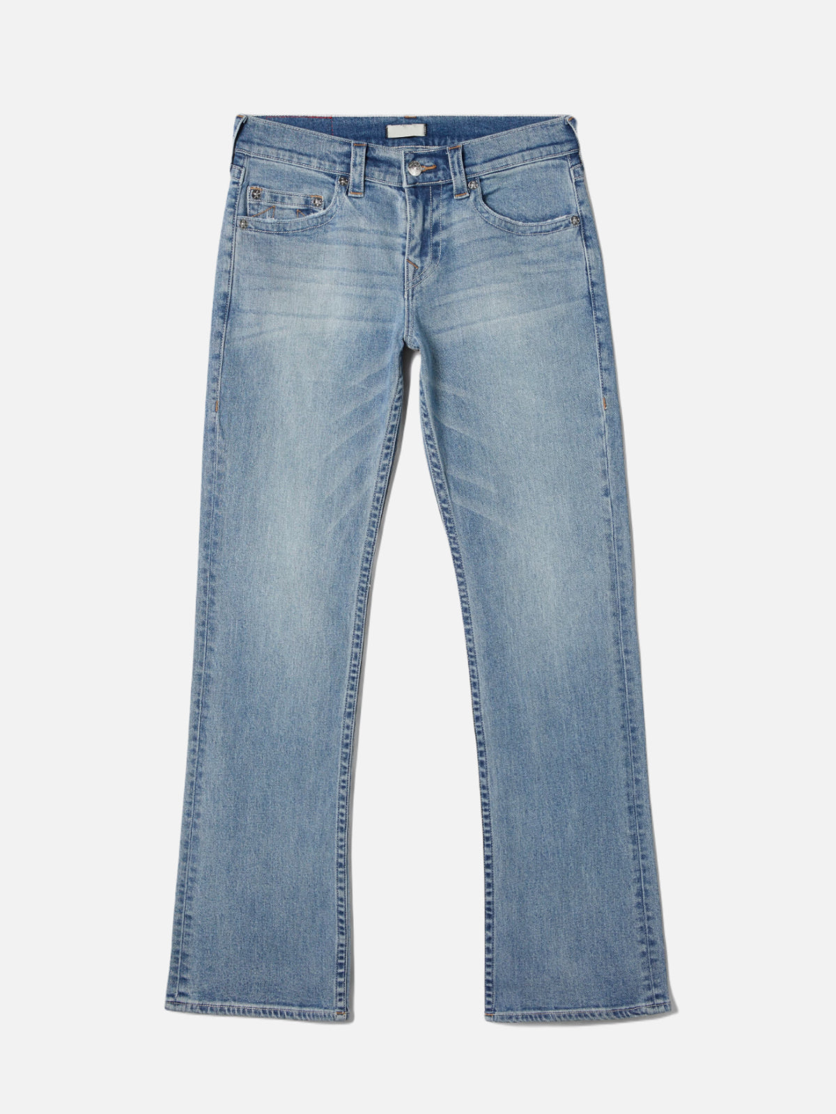 STRAIGHT LEG JEANS FADED BLUE