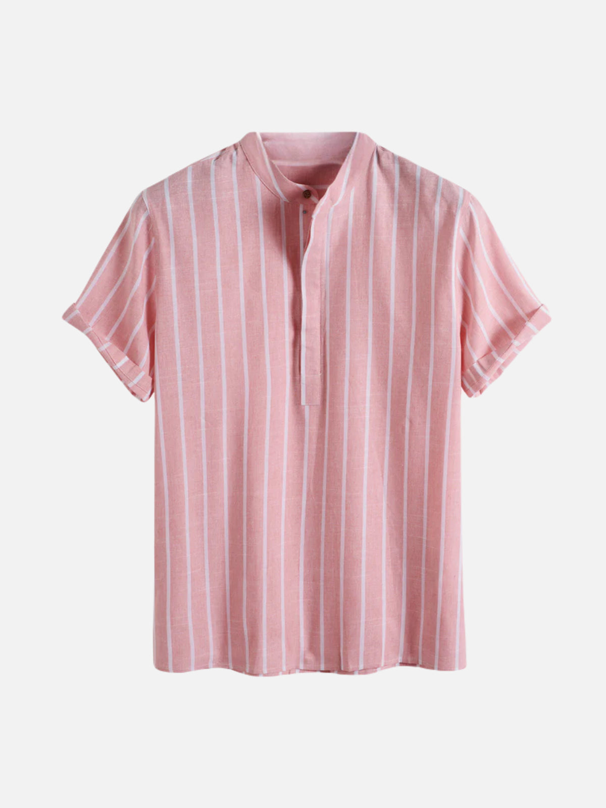 STRIPED 2 BUTTONED T-SHIRT