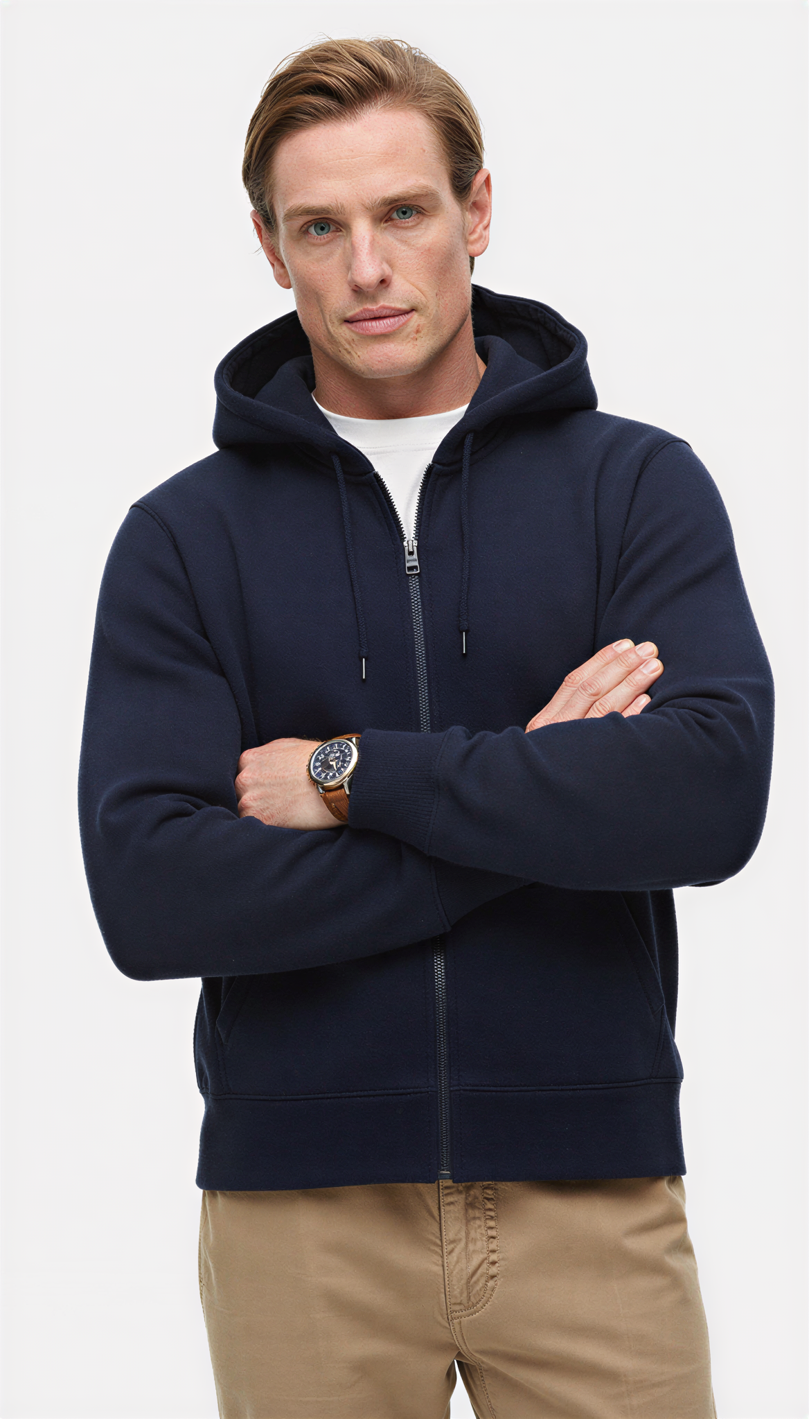 FULL ZIP COTTON HOODIE